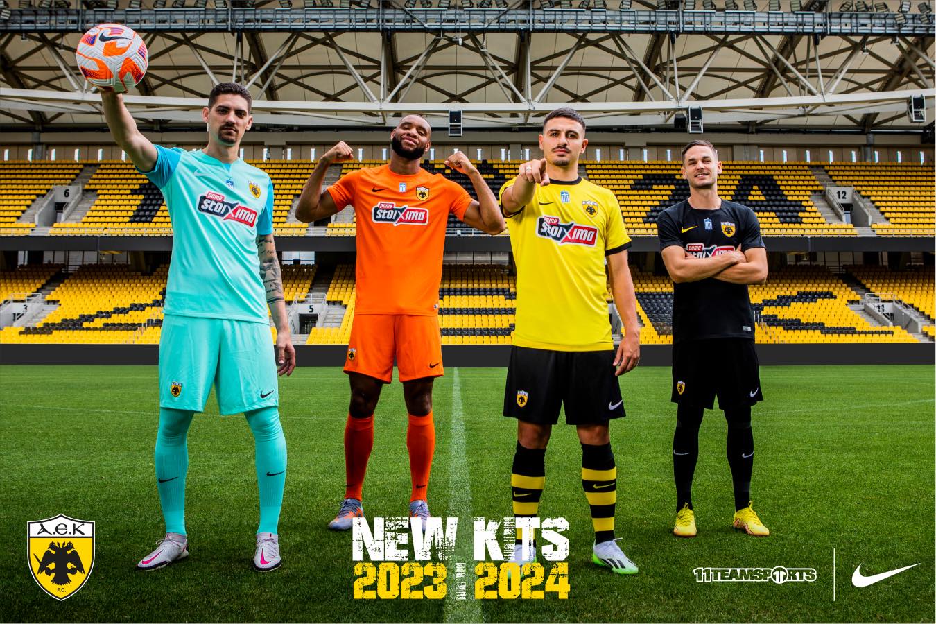 AEK BC presents new shirts for the Centenary season in the