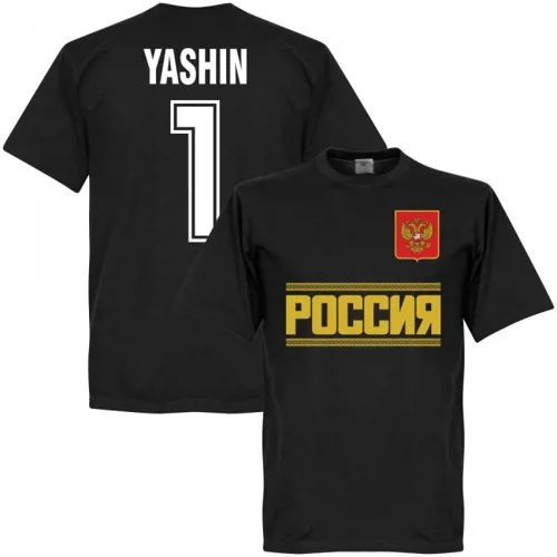 Rusland Lev Yashin fan t-shirt - Zwart 