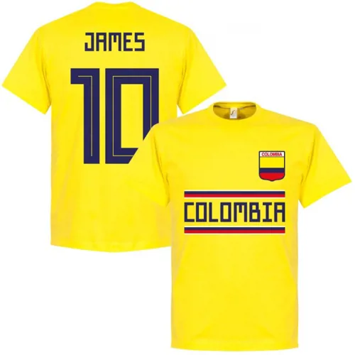Colombia James team t-shirt - Geel