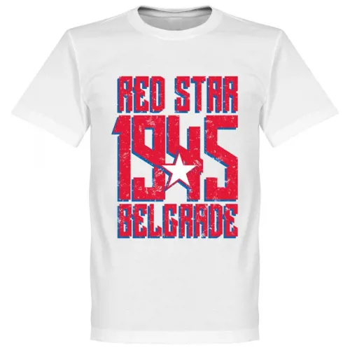 Rode Ster Belgrado fan t-shirt - Wit