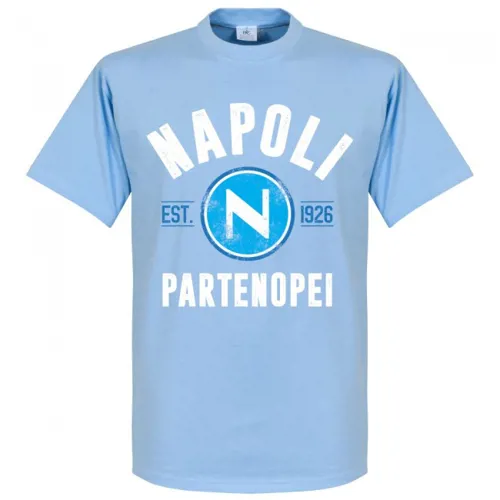 Napoli EST 1926 team t-shirt - Licht Blauw