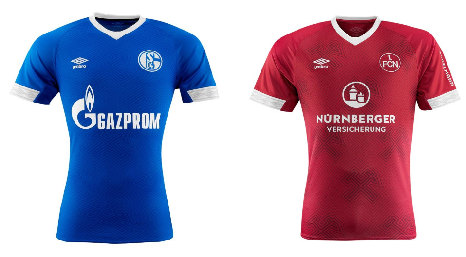 Lee Alcatraz Island kopiëren Schalke 04 en FC Nürnberg ruilen van voetbalshirt in Bundesliga wedstrijd -  Voetbalshirts.com