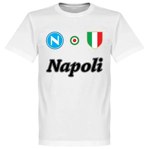 Napoli team t-shirt 1987-1988 - Wit 