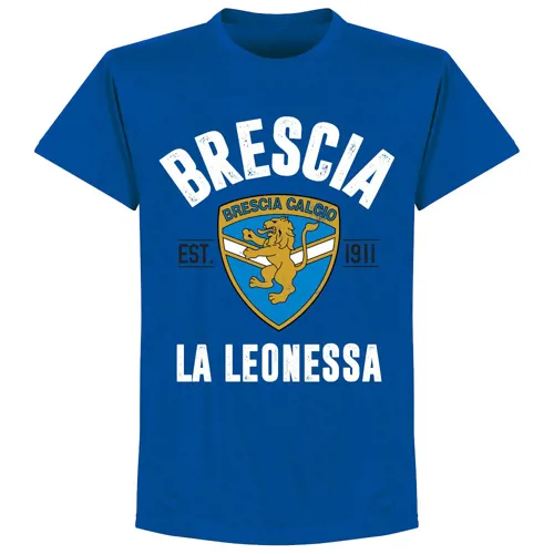 Brescia fan t-shirt EST 1911 - Blauw