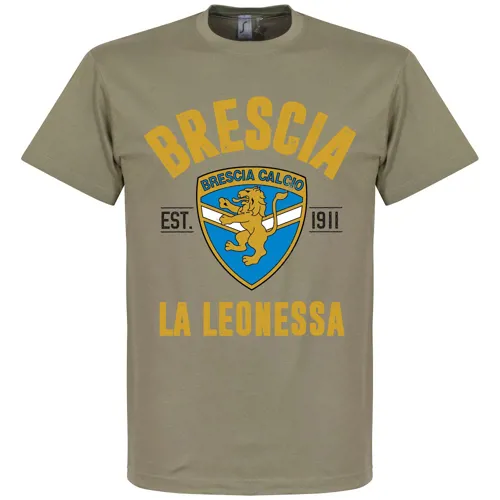 Brescia fan t-shirt EST 1911 - Khaki