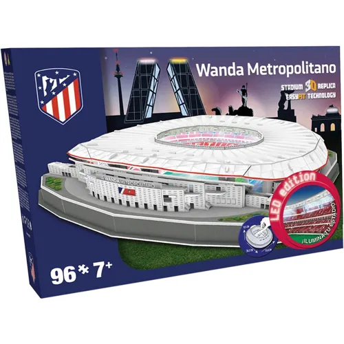 Atletico Madrid Wanda Metropolitano 3D Stadion Puzzel (LED editie)