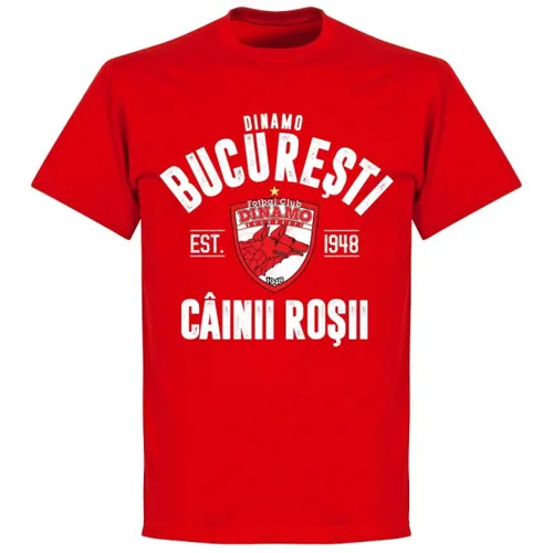 Dinamo Boekarest T-Shirt EST 1948 - Rood