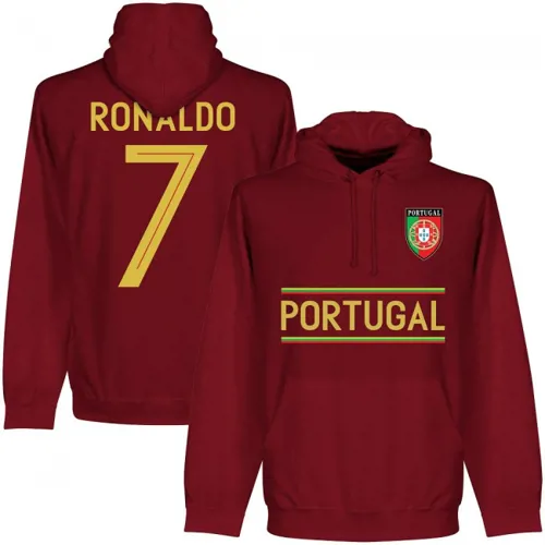 Portugal Hoodie Cristiano Ronaldo- Bordeaux Rood 