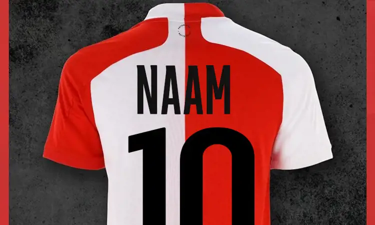 Feyenoord voetbalshirt met naam en nummer