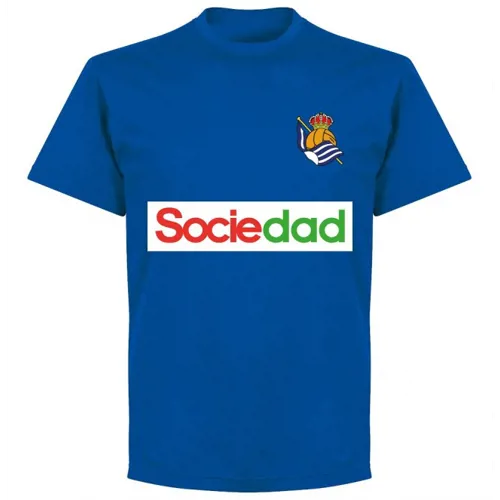 Real Sociedad Team T-Shirt - Blauw