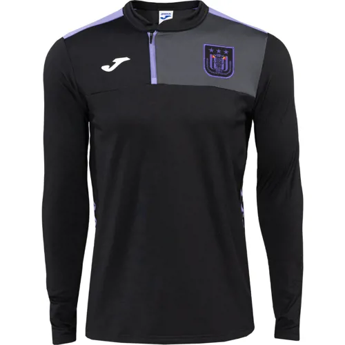 Anderlecht training sweater met rits 2023-2024 - Zwart