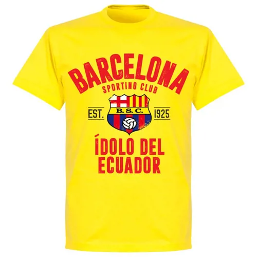 Barcelona Sporting Clube Established T-Shirt - Geel