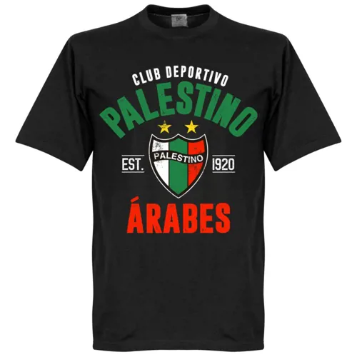 CD Palestino EST 1920 T-Shirt - Zwart