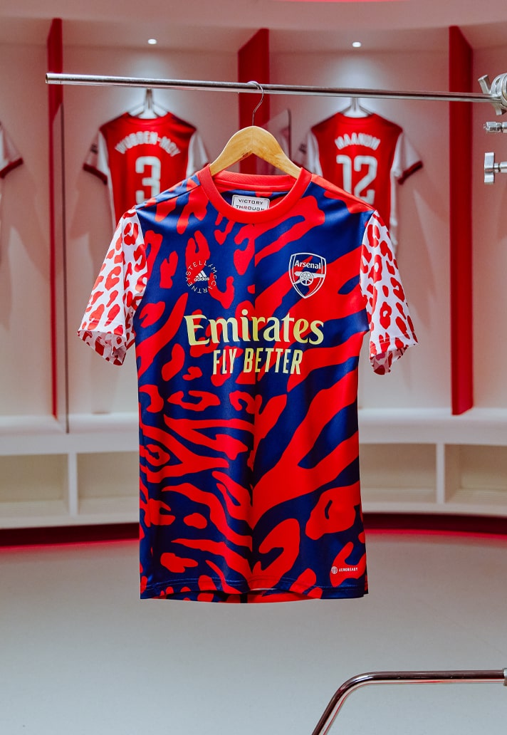 adidas Stella McCartney Arsenal warming-up shirt 2022