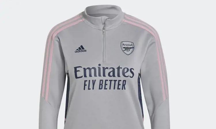 Grijs/ roze Arsenal trainingspak 2022-2023