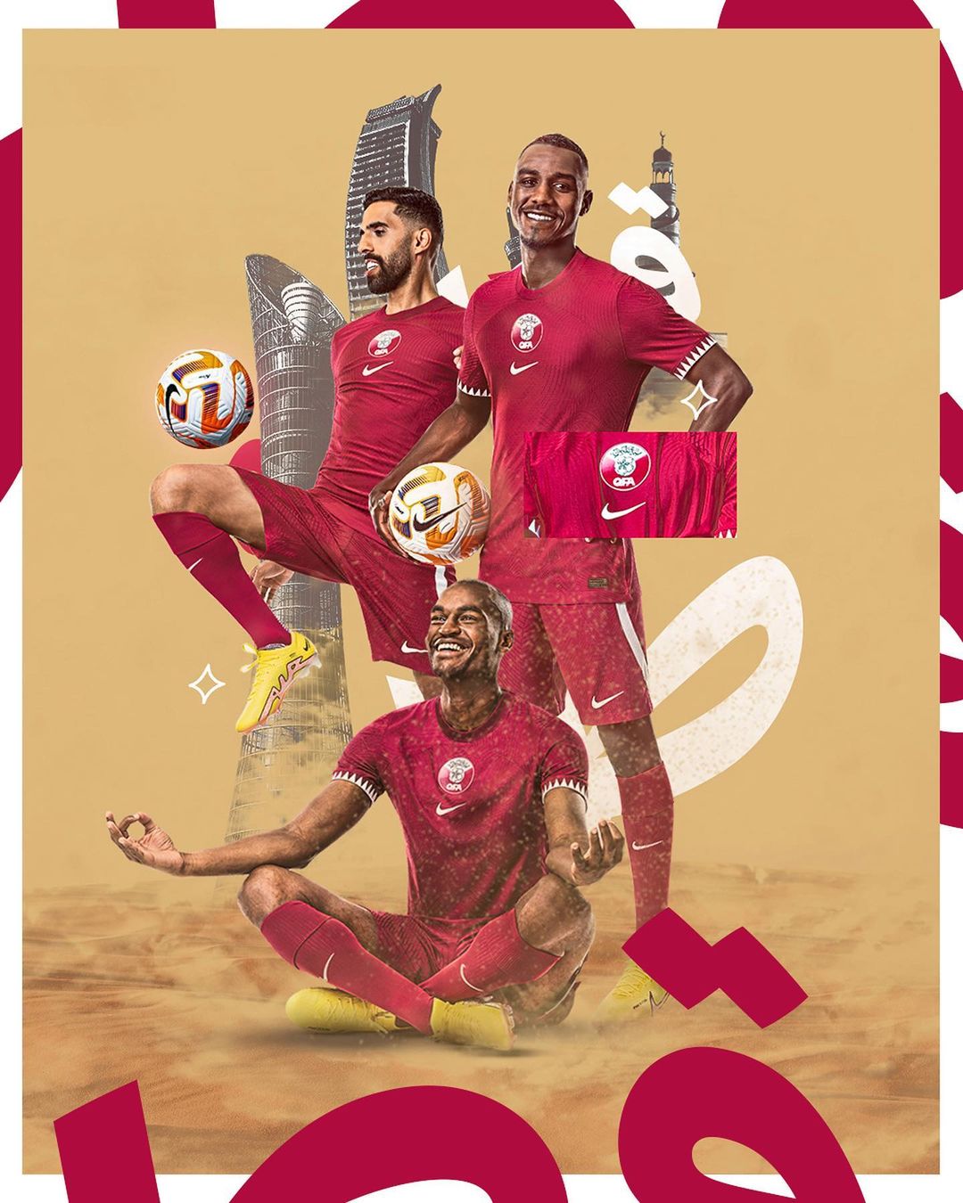Qatar thuisshirt 2022-2023