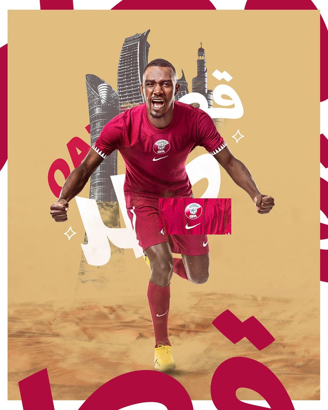 Qatar thuisshirt 2022-2023