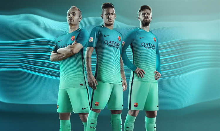 erger maken Prelude cijfer Barcelona 3e shirt 2016-2017 - Voetbalshirts.com