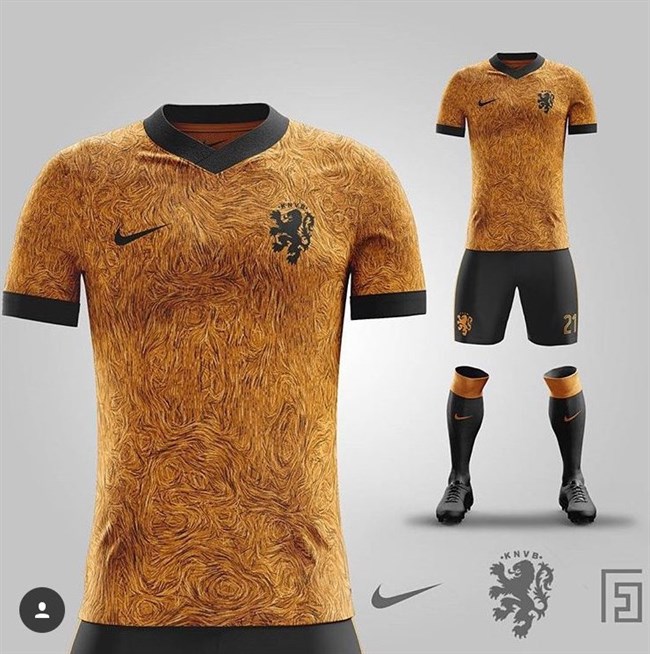 Nieuw Nederlands Elftal ''van Gogh'' voetbalshirt ...