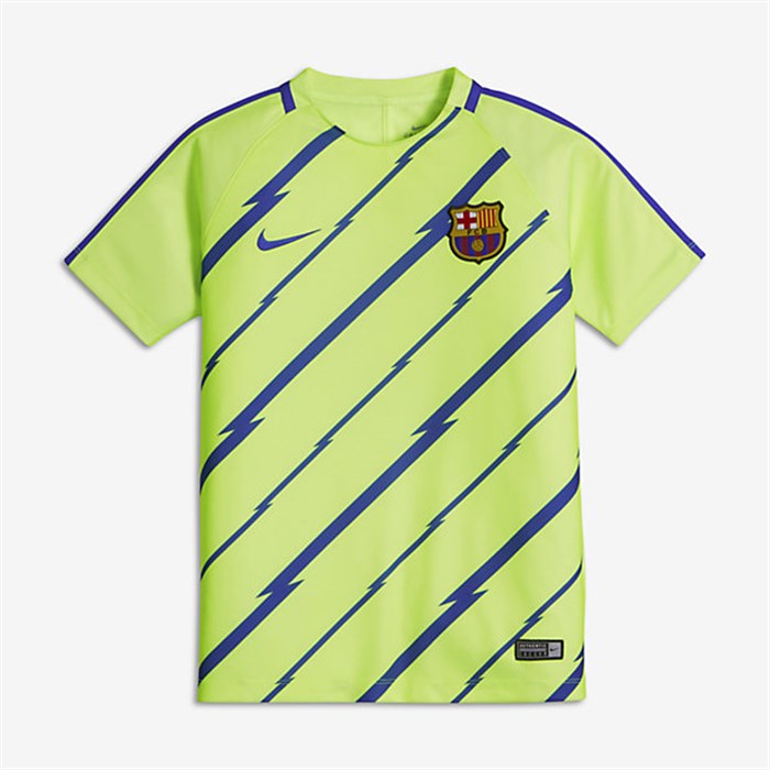 Waarnemen in de rij gaan staan Kalmte Fel groen Barcelona trainingsshirt en warming-up s - Voetbalshirts.com