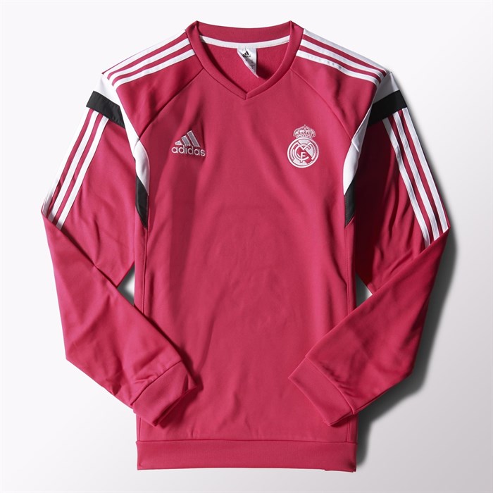bevolking Medewerker dorp Roze Real Madrid trainingssweater 2014-2015 - Voetbalshirts.com