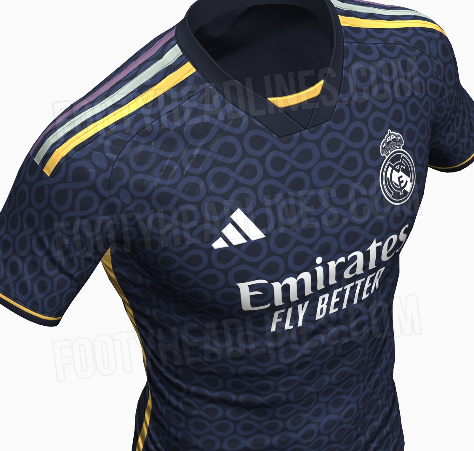 Real Madrid uitshirt 20232024 uitgelekt