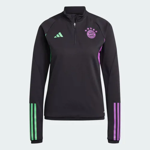 Bayern München dames training sweater 2023-2024 - Zwart/Paars/Groen