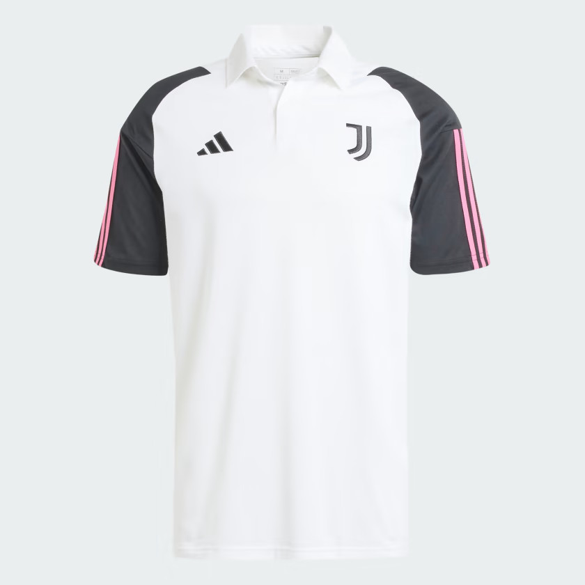 Juventus polo 2023 2024 Wit Zwart Voetbalshirts