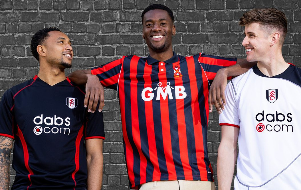 Dit zijn de Fulham FC retro voetbalshirts van COPA Football